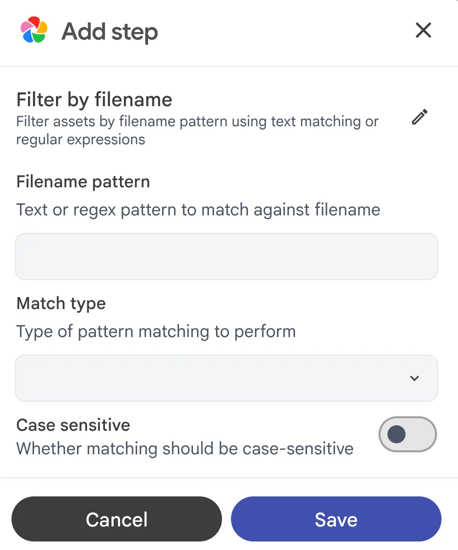 Dynamic configuration modal